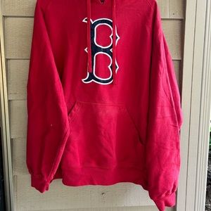 RED Antiqua hoodie , pullover. Sz XL